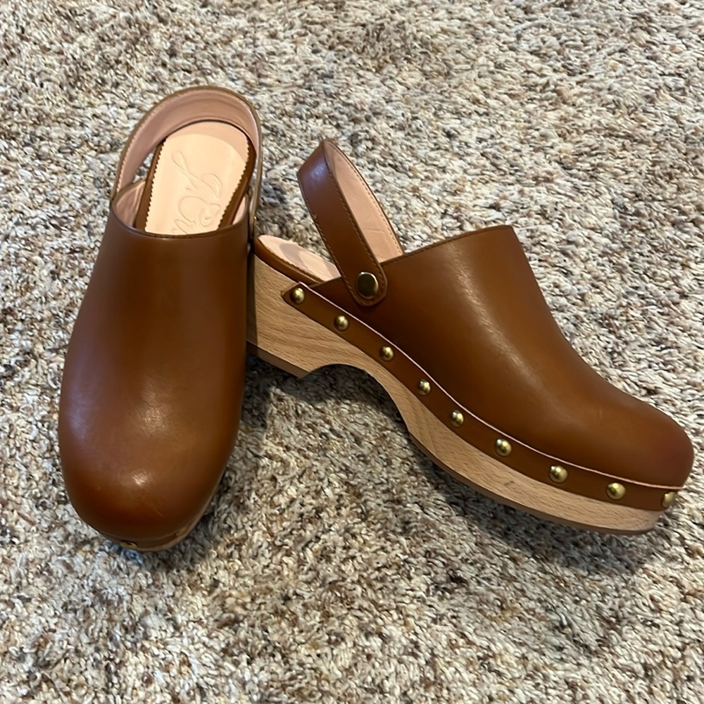 J.Crew leather clogs size 6